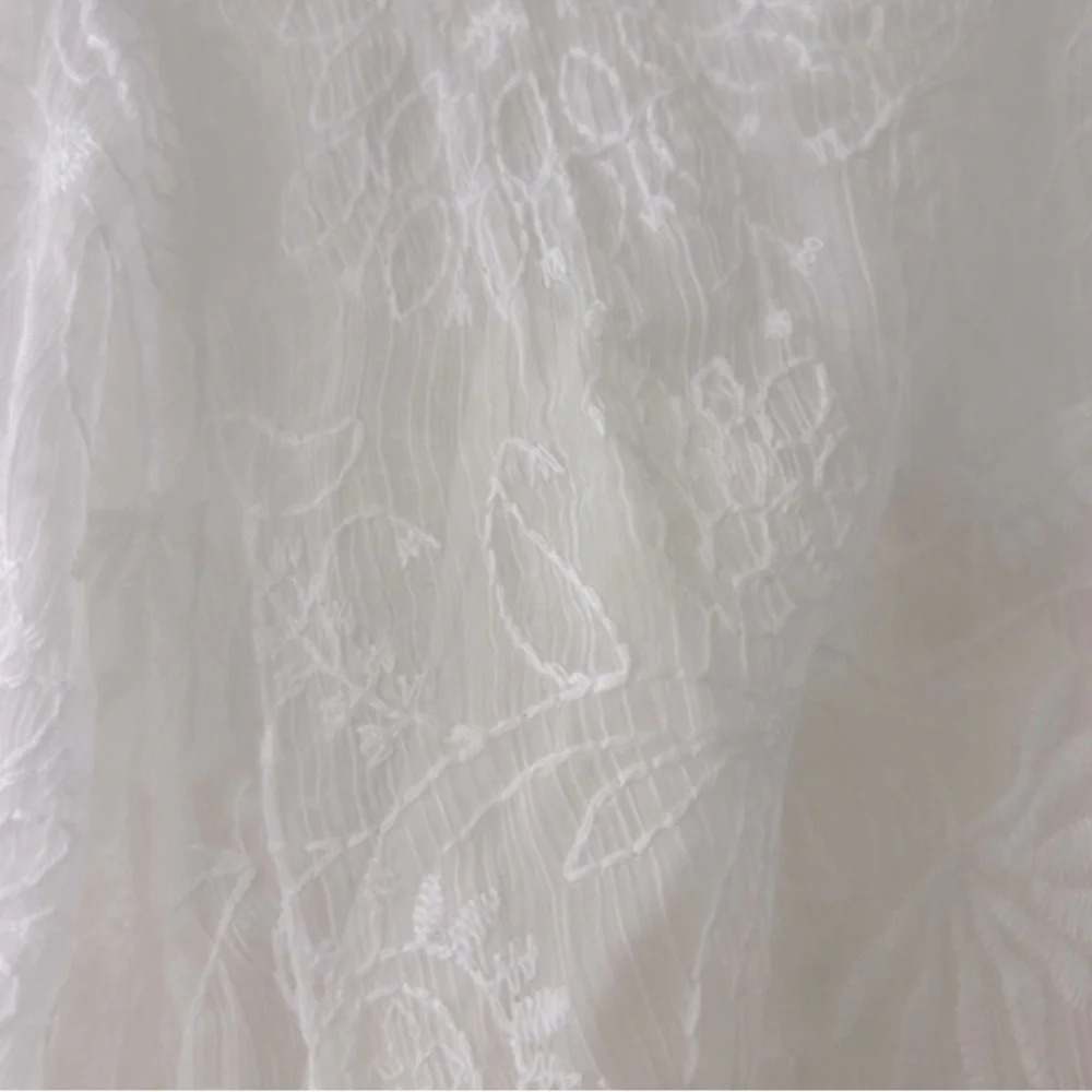 ModCloth Just The Beginning Lace Overlay Maxi Dress Creamy White - Picture 5 of 9